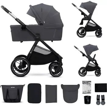 Kočárek KINDERKRAFT Kočárek kombinovaný Nea 2 2v1 Dark Grey (KSNEA002DGR2000)