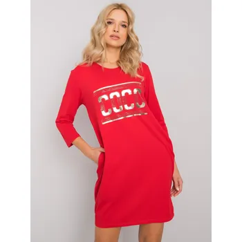 Dámské šaty Dress-RV-SK-6894.44P-Red RELEVANCE červená 3210578
