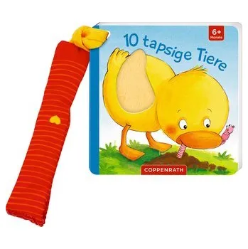 První čtění Mein erstes Fühl-Buch für den Buggy: 10 tapsige Tiere - Kraushaar, Sabine [DE] (2023, Formát desky, Coppenrath F)