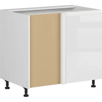 Black red white Spodní rohová skříňka kuchyně Sole vnitřní DNW-105/82 Zvolte stranu: pravé provedení, Barva korpusu skříněk: Černá mat, Zvolte barvu dvířek: Dub Arlington