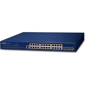 Switch Planet SGS-6310-24P4X Planet SGS-6310-24P4X L3 PoE switch, 24x1Gb, 4x10Gb SFP+, HW/IP stack, VSF/Cluster switch, 802.3at 370W