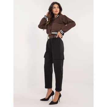 Trousers-TW-SP-BI-6-1313.47-black Och Bella černá 3219945
