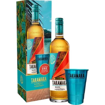 Rum Takamaka Dark Spiced Seychelles rum 38% 0,7l + plecháček