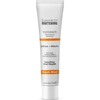 zubní pasta Farmasi Zubní pasta MATCHA & ŠAFFRÁN 130 ml (Přirozeně napomáhá v boji proti povlaku.)