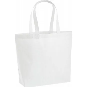 Nákupní taška Westford Mill Maxi taška z odolné prvotřídní bavlny 18 l Barva: Bílá, Velikost: 35 x 39 x 13,5 cm WM225
