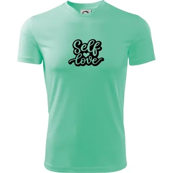 Self love - Dětské triko sportovní (dresovina) - 146 cm/10 let ( Mátová )