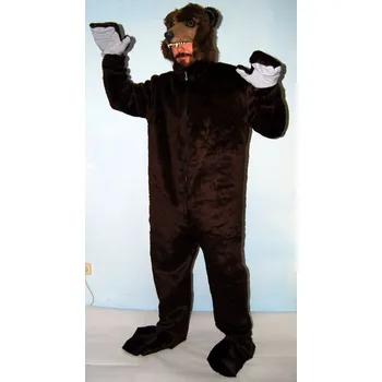 Karnevalový kostým Ptákoviny CB Hnědý kostým - overal Hnědá