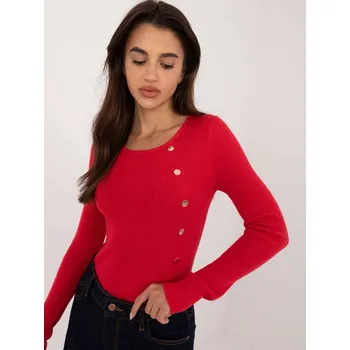 Dámský svetr Sweater-AT-SW-2332-2.62-red Wool Fashion Italia červená 3216420