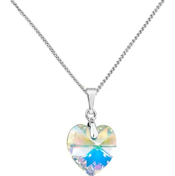 Náhrdelník Náhrdelník srdce baculaté Crystal AB SWAROVSKI