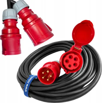 Napájecí kabel Prodlužovací Kabel Hilark 2 m 1 ks zásuvek, černý