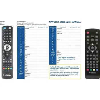 Dálkový ovladač General STRONG SRT5200, SRT5202, SRT5203, SRT5302, SRT5303, SRT8112, SRT8114, SRT8115 - náhradní dálkový ovladač 15494