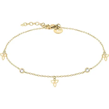 Náramek Tamaris Módní pozlacený náramek na nohu se zirkony TJ-0014-A-27 + 2 měsíce na vrácení zboží