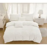 3dílne Mikroplyšové povlečení Exclusive sweet biele 200x140cm+90x70cm TiaHome