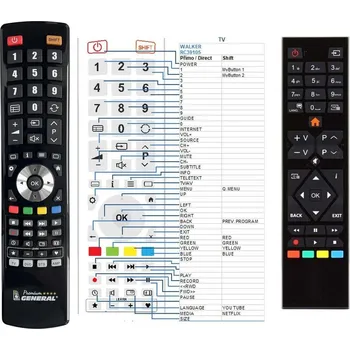 Dálkový ovladač General WALKER RC39105 - náhradní dálkový ovladač 498554