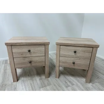 Noční stolek VÝPRODEJ: Noční stolky BERGAMO dub sonoma 2 kusy