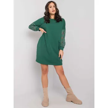 Dámské šaty Dress-RV-SK-7345.73-dark green RUE PARIS zelená 3210896