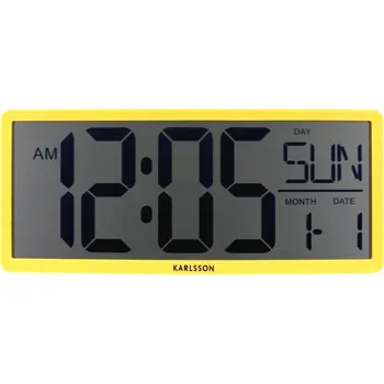 Hodiny Digitální LCD hodiny 6020YE Karlsson 35cm