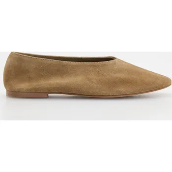 Dámské baleríny Reserved - Semišové baleríny - zlatavá hnědá - 280CP-82X - 280CP-82X-38