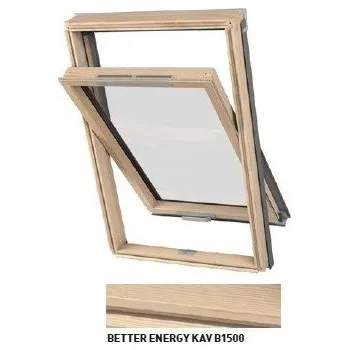Okno DAKEA BETTER ENERGY - Dřevěné střešní okno KAV B1500 - F4A - rozměr 66*98cm