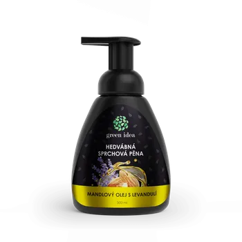 Koupelová pěna Green idea Hedvábná sprchová pěna mandlový olej s levandulí 300 ml