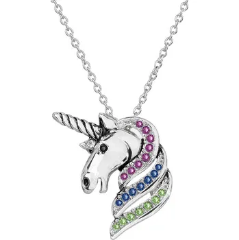 Náhrdelník Náhrdelník Jednorožec Fuchsia SWAROVSKI