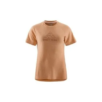 Dámské tričko CRAFT ADV Trail Wool SS W hnědá 1913722-791200 XL; Hnědá triko + DÁREK DLE VÝBĚRU!