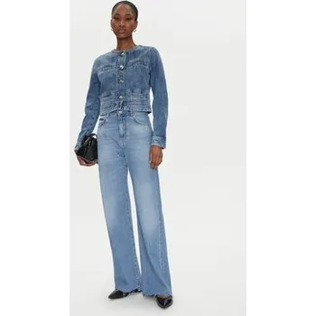 Pánská casual bunda PINKO Jeansová bunda 104980 A2DW Tmavomodrá Regular Fit 46