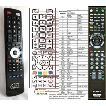 General SONY RM-ED018 - náhradní dálkový ovladač 102955