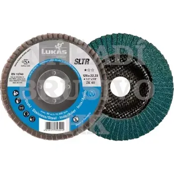 Brusný kotouč Lukas Lamelový brusný kotouč 125 x 22,23 P 80 SLTR BASE-X ZK 4027497117321
