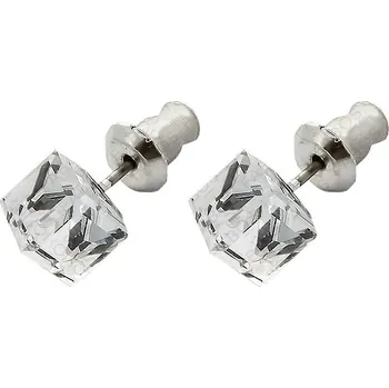 Náušnice Náušnice Kostička 6mm Crystal Swarovski elements