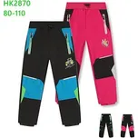 Dětské softshellové kalhoty Kugo HK2870 slabé černomodré Velikost oblečení: 86