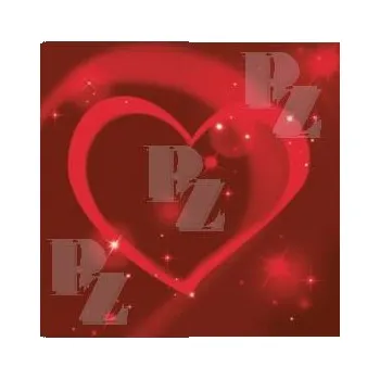 Papírový ubrousek Papírové ubrousky 33x33 3vrstvé, 20 ks SDOG 0348 01 Red Neon Heart, Paw