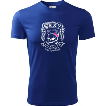 Chlapecké tričko Nesnáším být sexy - namyšlená - Dětské triko sportovní (dresovina) - 122 cm/6 let ( Královská modrá )