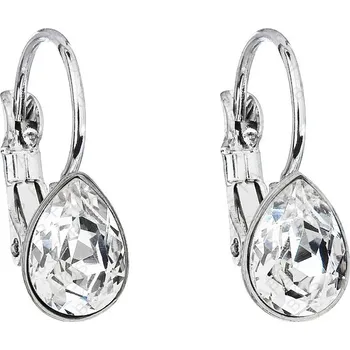 Náušnice Náušnice Hruška 8mm Crystal FABOS