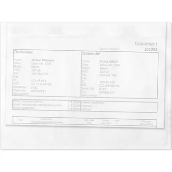 Obálka Samolepicí kapsy na zásilky C5, průhledné, 1000 ks