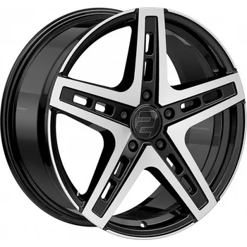 Alu kolo Alu kola 2DRV WH38 schwarz hochglanzpoliert - černé, leštěné čelo 9,5x22" 5x112 ET58 66,6