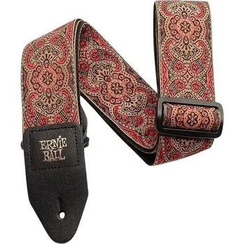 Strunný nástroj Ernie Ball Classic Jacquard Crimson Paisley Kytarový pás
