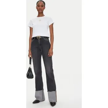 Pánské tričko PINKO T-Shirt Bussolotto 100355 A2OD Bílá Regular Fit S