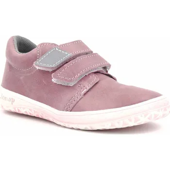 Dívčí tenisky Jonap barefoot kožené tenisky B1 mv SLIM světle růžová Velikost: 27