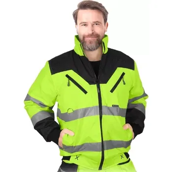 pracovní bunda Leber&Hollman XVERT XV Winter reflexní bunda žlutá/černá