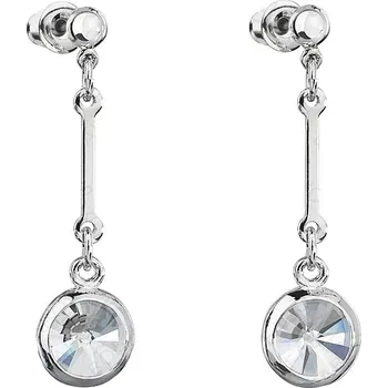 Náušnice Náušnice rivoli orámované prodloužené Crystal FABOS