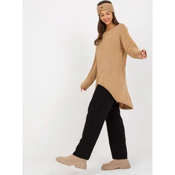 Dámský svetr Sweater-TW-SW-BI-1222.13X-camel Och Bella hořčicová 3212250