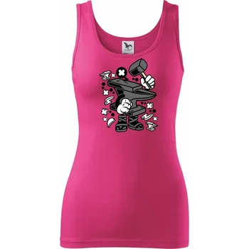 Dámské oblečení Kovadliňák - Dámské tílko - M ( Purpurová )