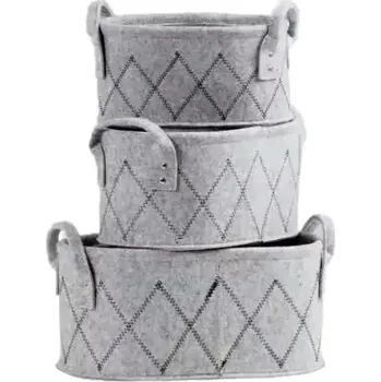 Truhla Košíky z plsti KD12 - 3 kusy - SLEVA 3% s kodem radost25