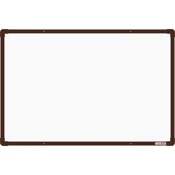 BoardOK - tabule email 90 x 60 cm, hnědý rám