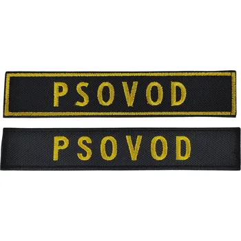 Oblečení a móda NAVYS Nášivka psovod černá B-3 Varianta: žluté lemování