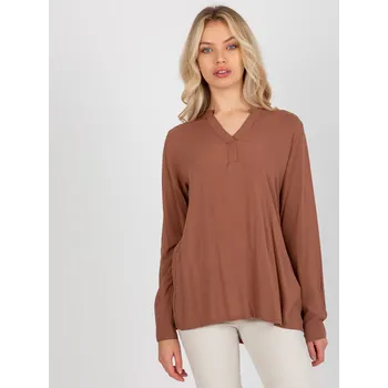 Dámská košile Blouse-D73761M11081A-brown Sublevel tmavě červená 3210641