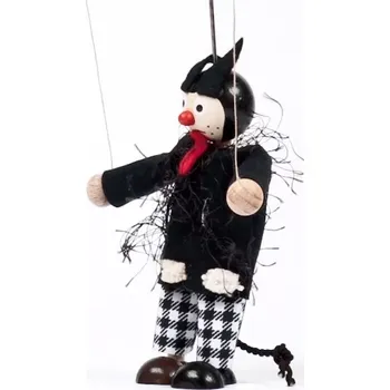 loutka Gerlich dřevěná loutka čert Bruno