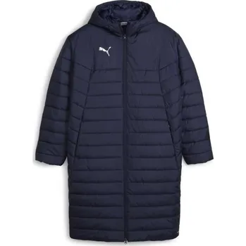 Pánská zimní bunda Puma TEAMFINAL BENCH JACKET XS Tmavě modrá, Bílá