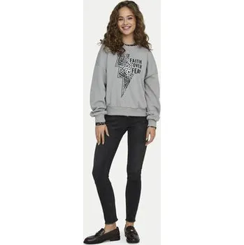 Dámská mikina ONLY Mikina Runa 15313683 Šedá Regular Fit L